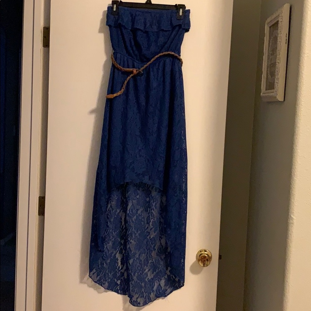 Strapless Blue dress